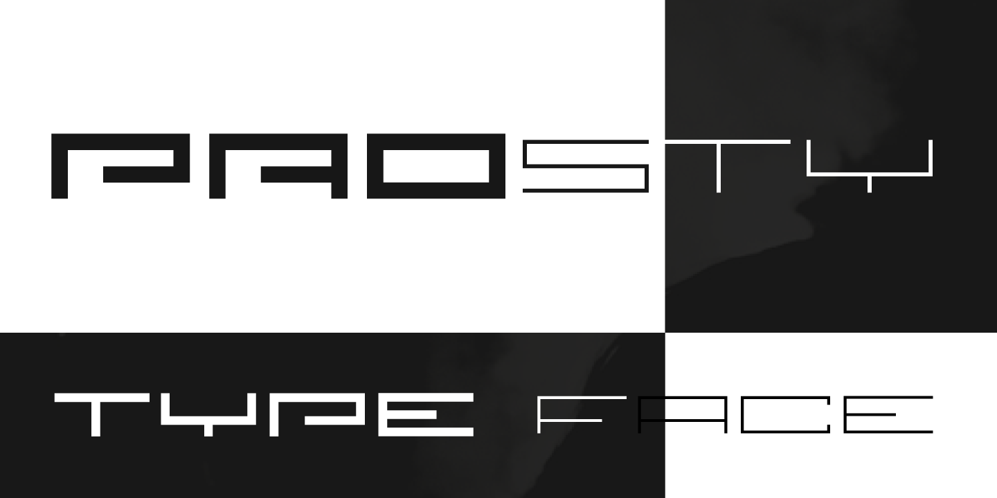 Prosty Extended Light Font preview